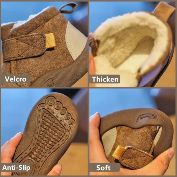 Winter Baby Shoes Boys Girls Warm Plush Toddler Snow Boots 0-5 Years Kids Fashion Anti-slip Sneakers Children Shoes - Image 5