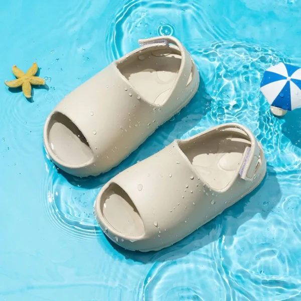 Shevalues Children Summer Sandals Lovely Boys Girls Thick Sole Coconut Shoes Kids Outdoor Beach Slides Soft House Baby Slippers - Image 2