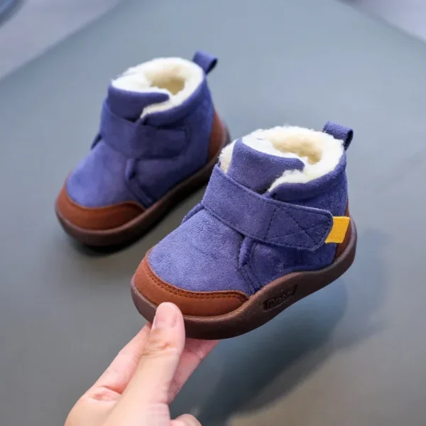 Winter Baby Shoes Boys Girls Warm Plush Toddler Snow Boots 0-5 Years Kids Fashion Anti-slip Sneakers Children Shoes - Image 3