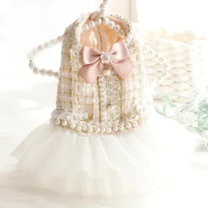 Pet Dog Lace Dress Clothes for Small Dogs Luxury Dog Clothes Tutu Skirt Princess Fluffy Skirt Cotton Apparel Pet Clothes