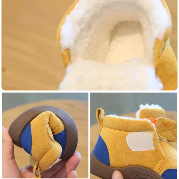 Winter Baby Shoes Boys Girls Warm Plush Toddler Snow Boots 0-5 Years Kids Fashion Anti-slip Sneakers Children Shoes - Image 3